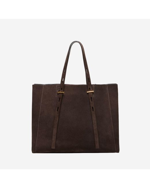 MINOBOSSI Brown Handbag Paula Suede Shoulder Bags