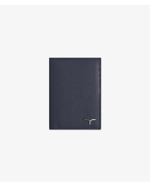 Larusmiani Blue Passport Holder St.Moritz Document And