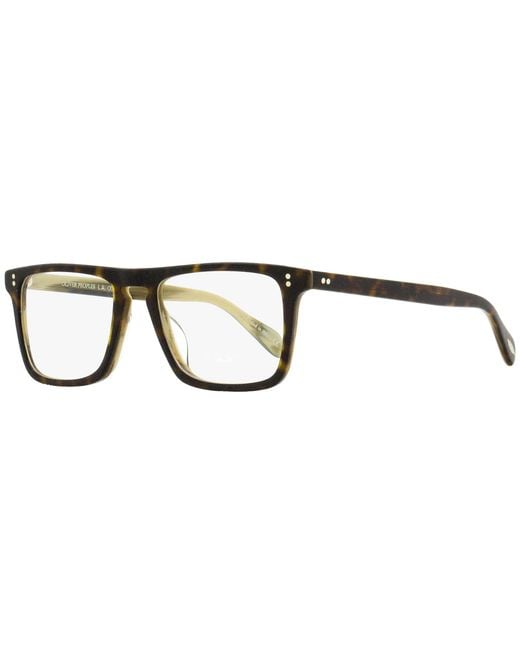 Oliver Peoples Black Bernardo-R Eyeglasses Ov5189U 1666 Havana-Horn 51Mm Plastic (Acetate) for men