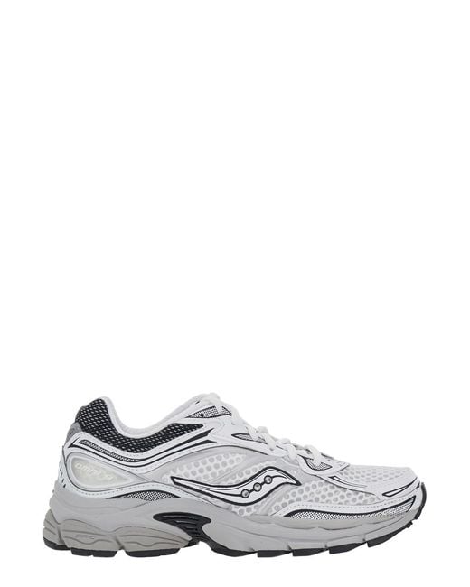 Saucony White Sneakers Progrid Omni 9 Og Leather & Mesh Trainers