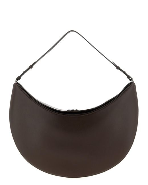 Jacquemus Brown Le Sac Ovalo Shoulder Bag Calfskin Leather (Bos Taurus)