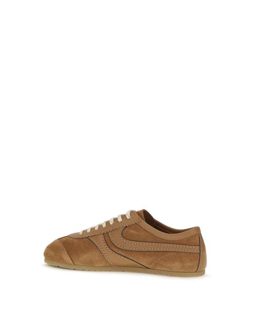 Dries Van Noten Brown Sneakers Suede Trainers