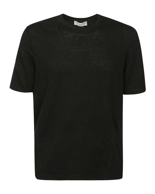FILIPPO DE LAURENTIIS Black Tshirt Ss for men