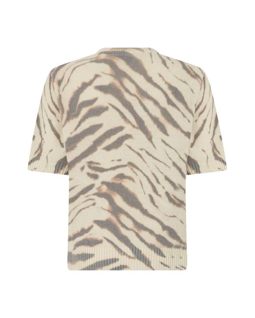 Ganni White Wool T-Shirt T-Shirts & Jerseys