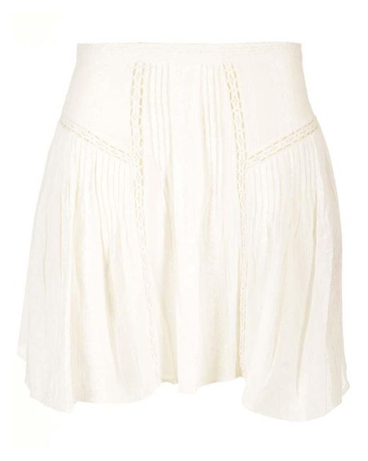 Isabel Marant White Lace-detailed Skirt