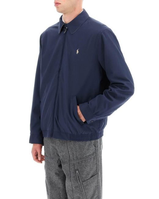 Polo Ralph Lauren Blue Twill Blouson Jacket for men