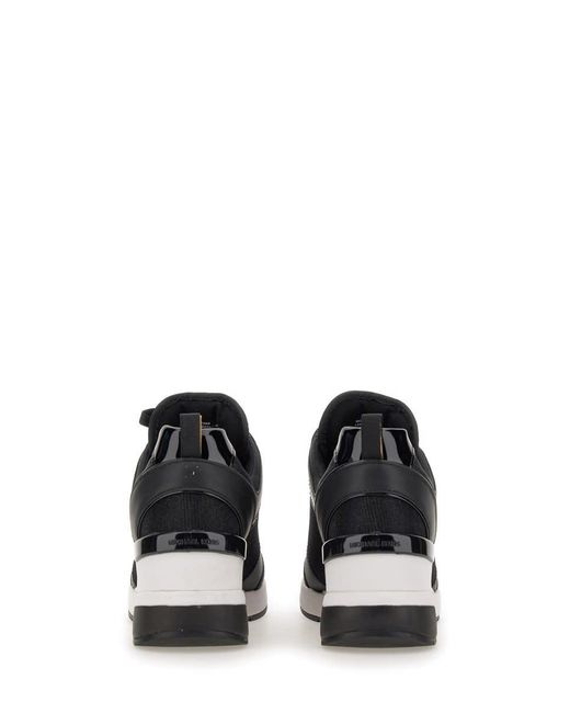 Michael Kors Black Georgie Lace-up Sneakers