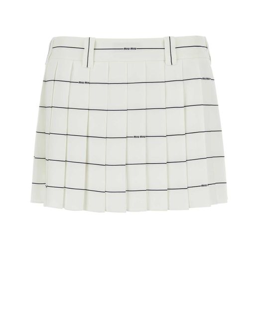 Miu Miu White Skirts