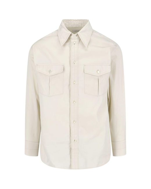 Lemaire White Shirt "western" for men