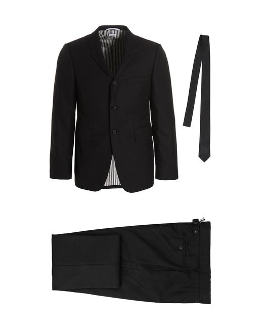 Thom Browne Black Classic Suit for men