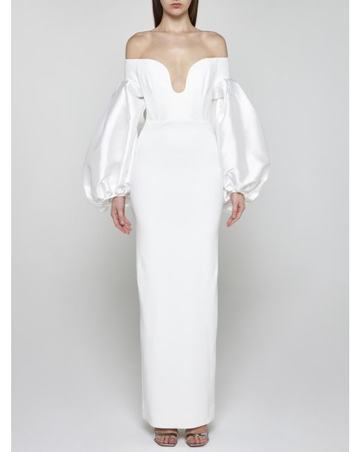 Solace London White Mora Maxi Dress