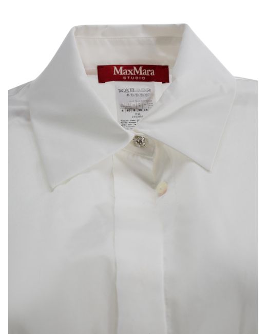 Max Mara Studio White Cotton Shirt