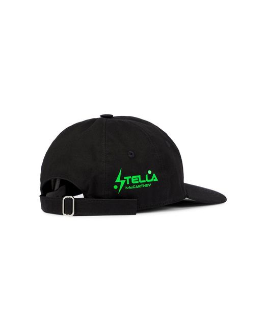 Stella McCartney Green Logo Cotton Canvas Cap