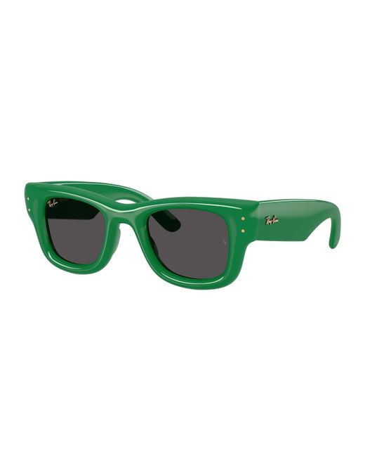 Ray-Ban Green Rayban Rb4940 Wayfarer Puffer By Asap Rocky 683487 Lucido Verde Sunglasses