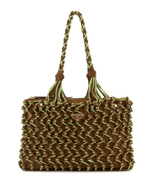 Prada Metallic Handbags.