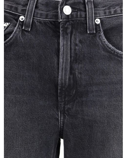 Agolde Blue Mid-Rise Kick Boot Jeans Recycled Cotton