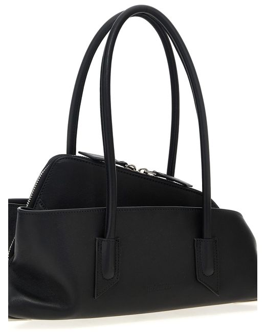 The Attico Black 'La Passeggiata Small' Shoulder Bag