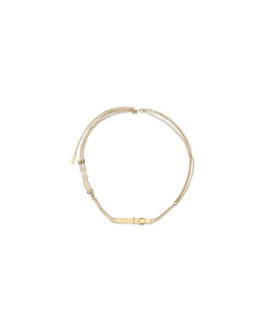 Chloé Metallic Jewel Belt Brass E Braces