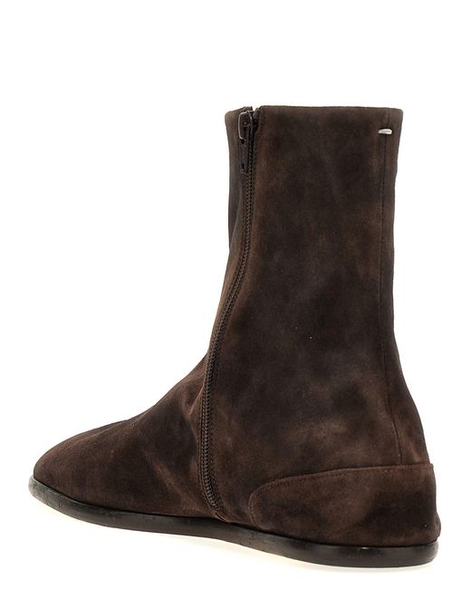 Maison Margiela Brown Tabi Boots, Ankle Boots for men
