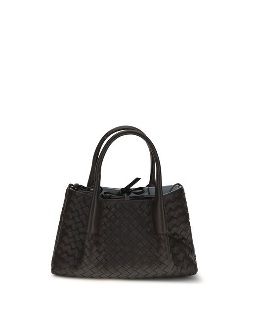 Bottega Veneta Black Handbag Pinacoteca Small Espresso-Mineral-Mb Calf Leather Handbags