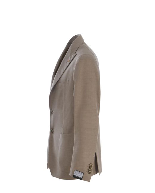 Tagliatore Brown Single-Breasted Jacket for men