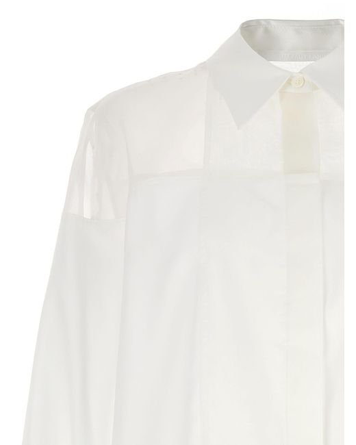 Helmut Lang White Tuxedo Shirt, Blouse