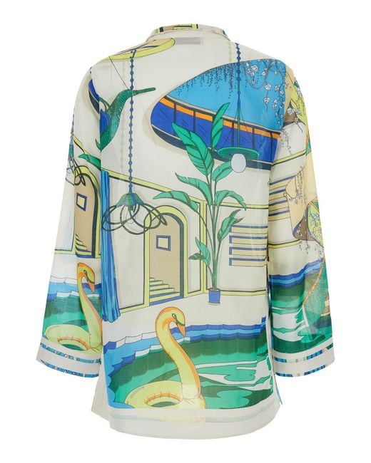Tory Burch Blue Dress Cotton
