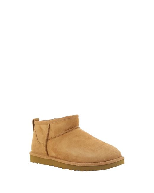 Ugg Brown Boots Classic Ultra Mini Suede Upper: Mutton for men