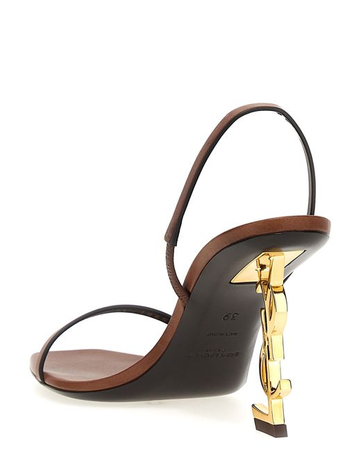 Saint Laurent Brown 'Opyum' Sandals