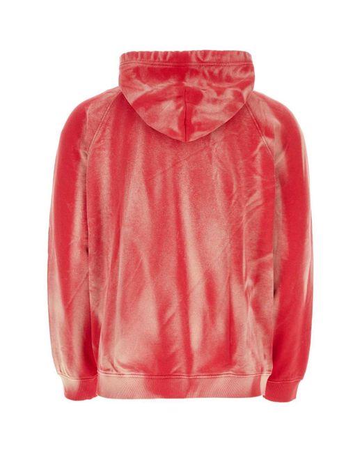 DIESEL Pink Cotton Sweatshirt for men