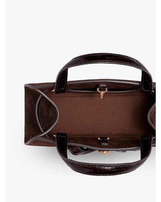 Tory Burch Brown Suede Satchel Bag Romy Shoulder