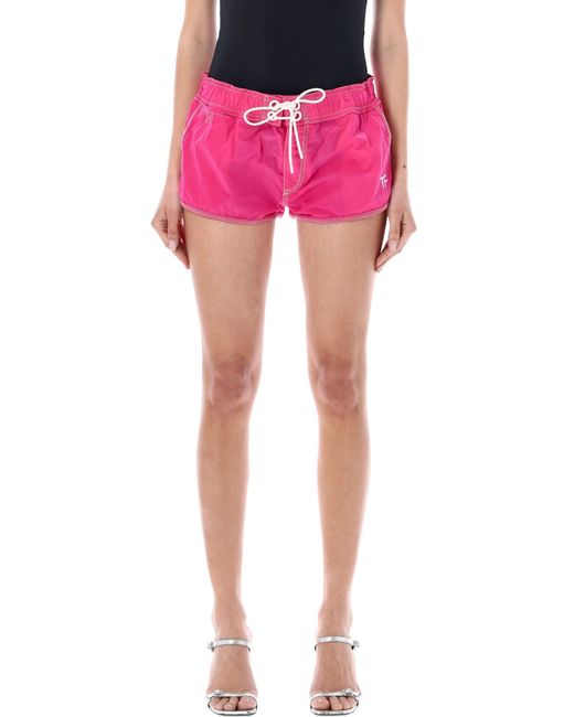Tom Ford Pink Technical Crickle Nylon Running Shorts