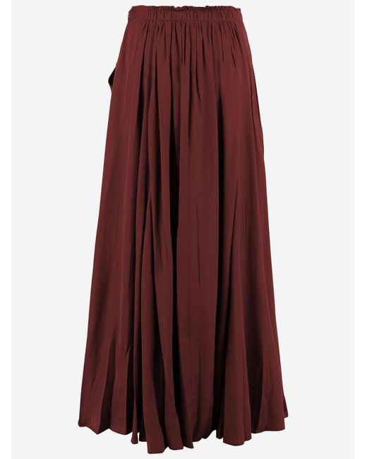 Sa Su Phi Purple Skirt Long Cotton-Blend