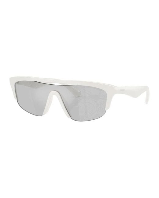 Burberry Gray Sunglasses Square Semi Rim, Frame And Lens Be4460U411080 for men