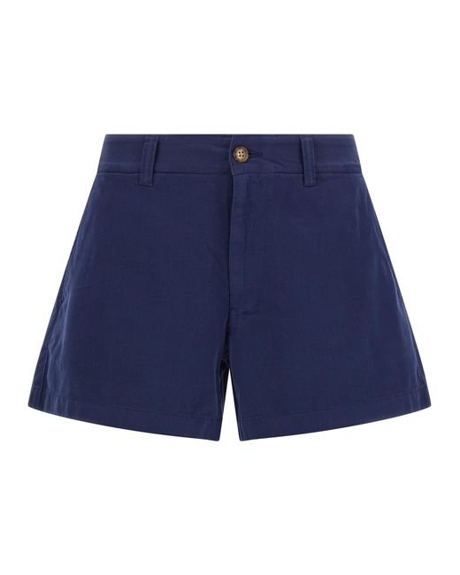 Ralph Lauren Blue Cotton Chino Shorts