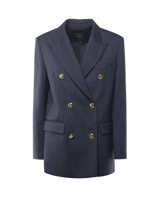 Pinko Blue Jackets Polyester