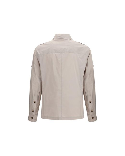 Brunello Cucinelli Gray Beige Cotton Full for men