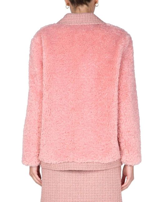 Boutique Moschino Pink Mat Jacket