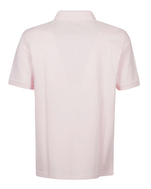 Vilebrequin Pink Short Sleeve Washed Polo Shirt for men