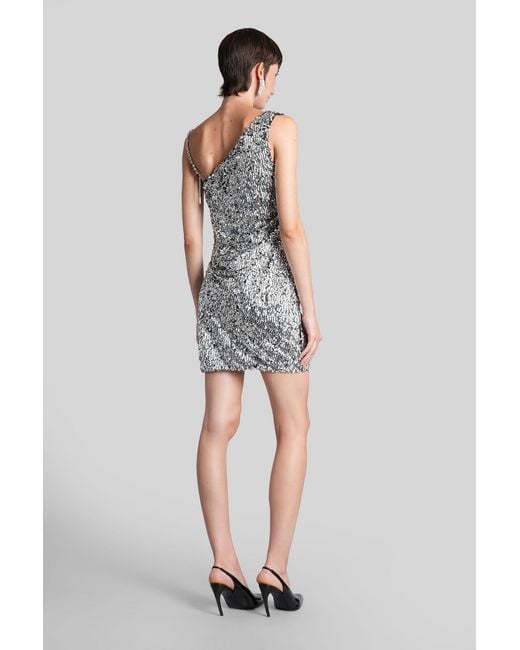 Area Metallic Mini Dress