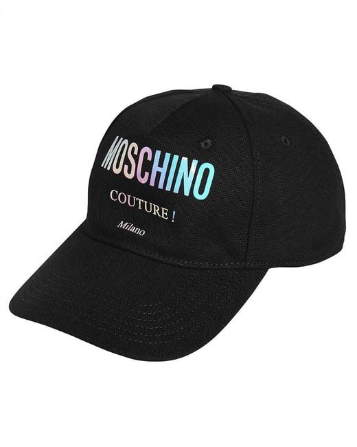 Moschino Black Logo Baseball Cap for men
