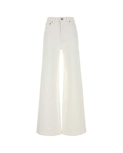 Khaite White Dane Stretch Jeans