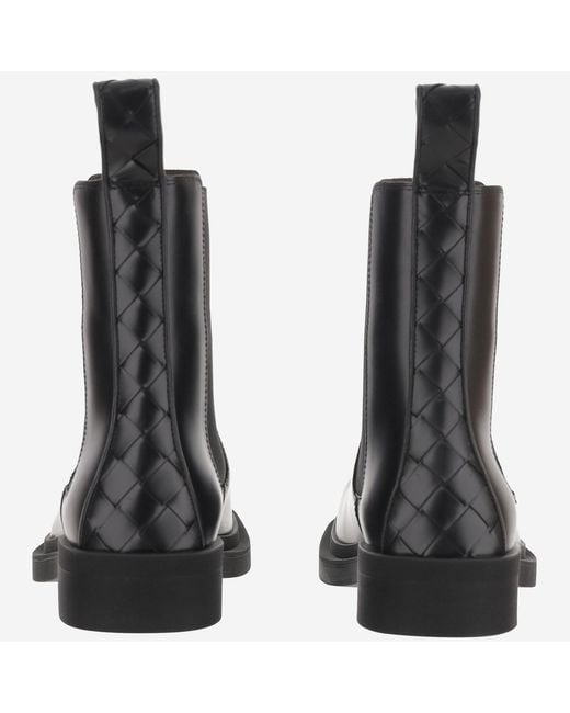 Bottega Veneta Black Boots Chelsea Ben Leather Calfskin for men