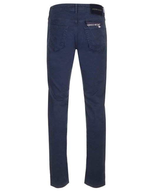 Jacob Cohen Blue Nick Slim Trousers for men