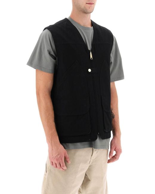 Carhartt Black 'heston' Utility Vest for men