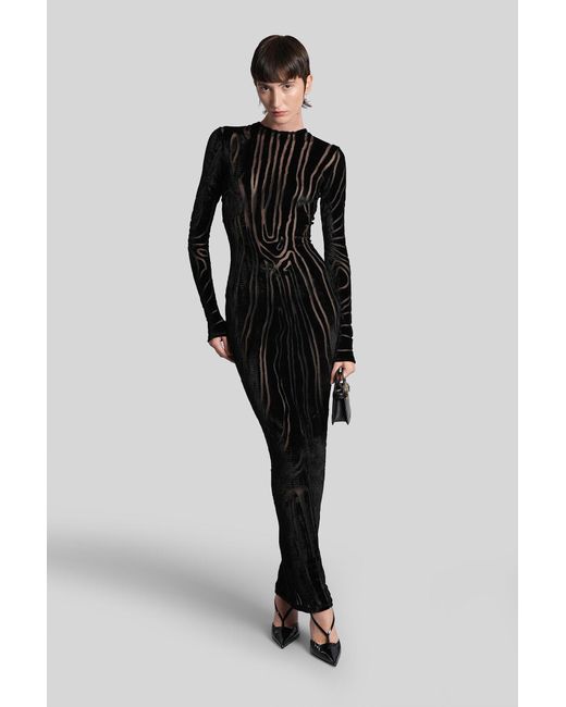 Balmain Black Long Dress