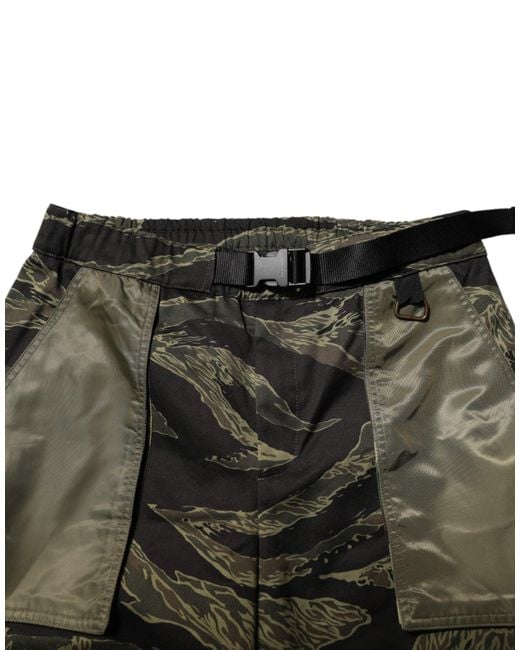 Dolce & Gabbana Black Camo Cargo Pants for men