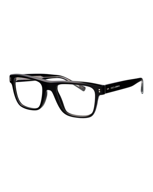Dolce & Gabbana Black Dolce & Gabbana Acetate Optical Glasses for men