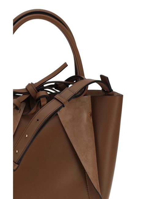 Gabriela Hearst Brown Handbag Marija Lambskin Shoulder Bags