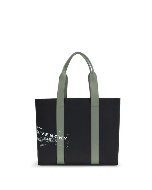 Givenchy Black Canvas Tote Bag